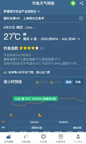 钓鱼天气预报(钓鱼天气工具) 钓鱼天气预报(钓鱼天气工具)